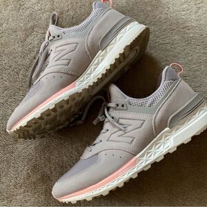Air Balance Women's Taupe and Coral Sneakers